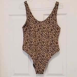 Leopard Print One Piece Body/bathing Suit